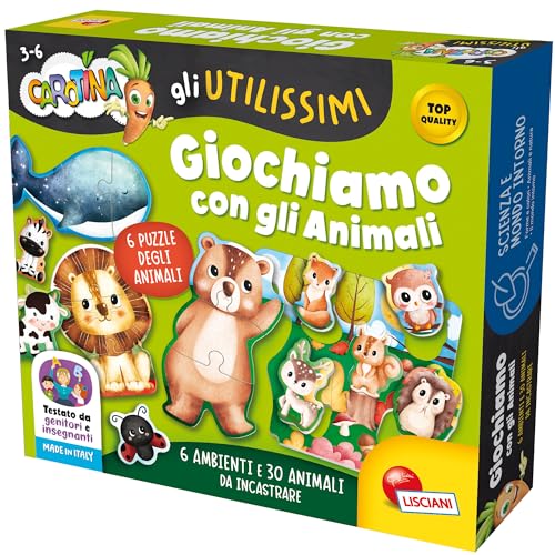 Lisciani Spiele - Carotina Die nützlichen Spiele Spielen wir mit Tieren