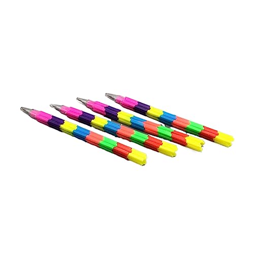 gaozxfdc Stilvoll Zusammengebauter Bleistift aus Bausteinen, Verformungsstift, Bleistiftkern ohne Anspitzen, multifunktionales kreatives Briefpapier Langlebig