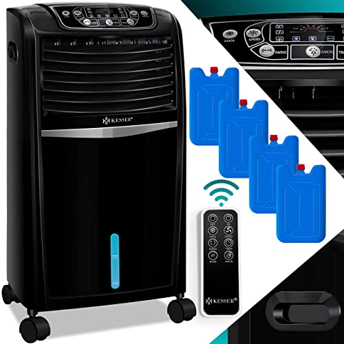 KESSER® 4in1 Mobile Klimaanlage | Fernbedienung | Klimagerät | Ventilator Klimaanlage | Timer | 3 Stufen | Ionisator Luftbefeuchter | Luftkühler |
