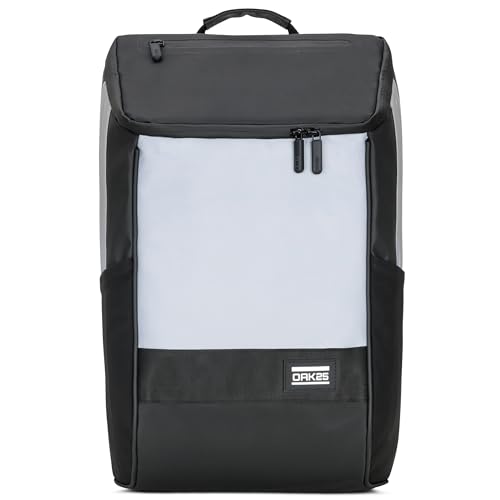 OAK25 Gepäckträgertasche Schwarz - Daybag Bike - Reflektierender 2-in-1 Tagesrucksack und Tasche für Gepäckträger - Rucksack für Radfahren Alltag Arbeit Reisen - Wasserabweisend