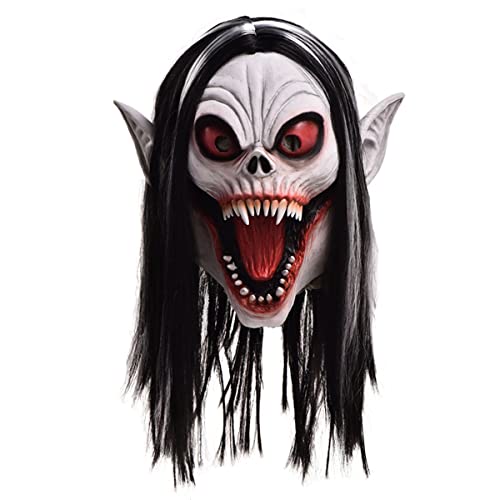 Hworks Vampir Maske Latex Gruselige Vollgesichtsmaske Cosplay Kostüm Requisiten für Halloween