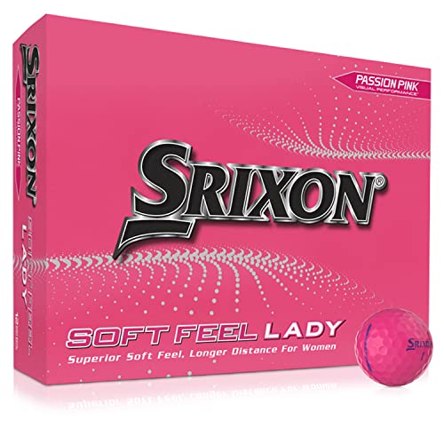 Srixon Soft Feel Lady 8 – Dutzend Golfbälle für Frauen – Distanz und niedrige Kompression – Golf-Geschenke und Golf-Zubehör