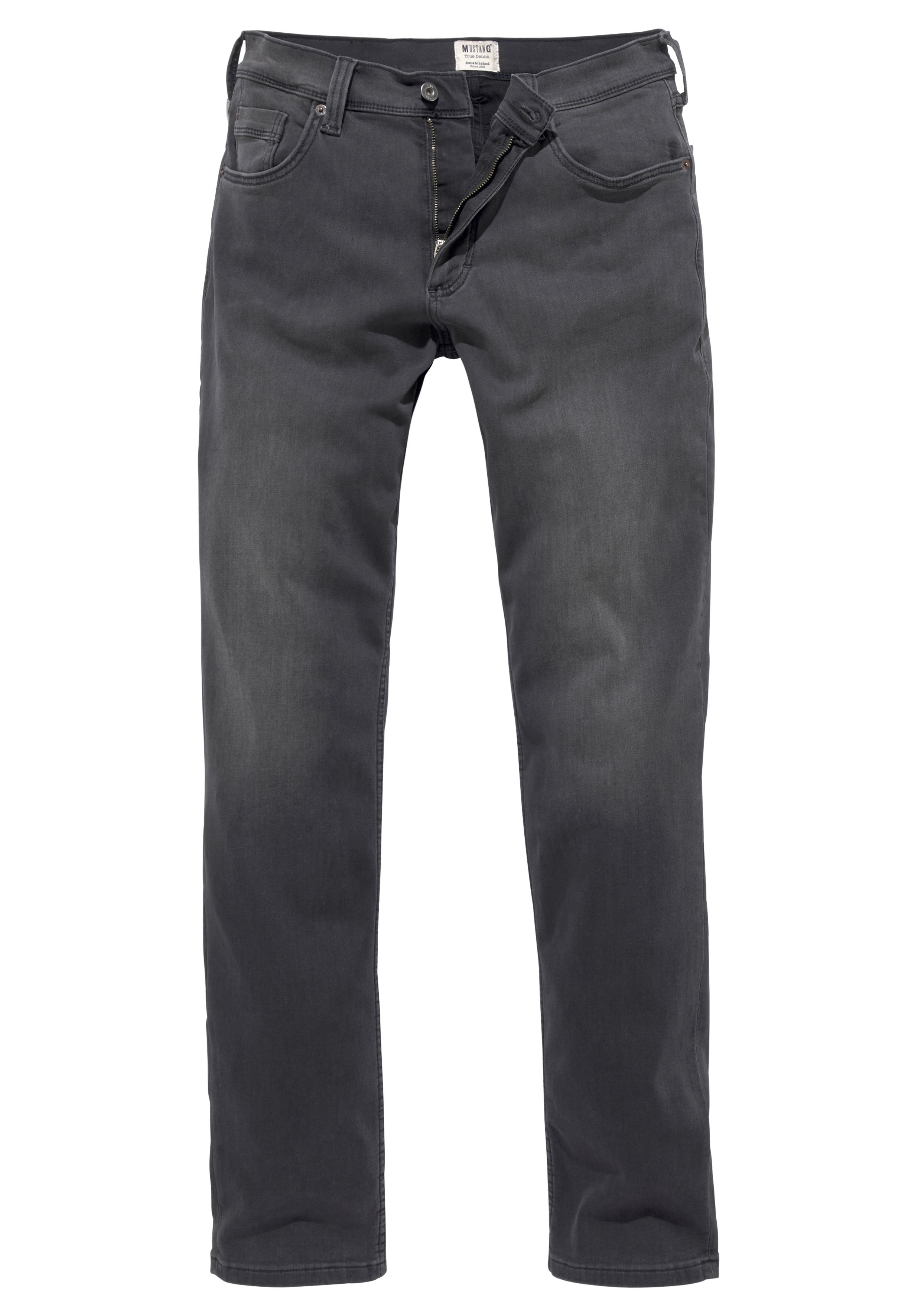 MUSTANG Herren Washington Slim Jeans, Schwarz (Dunkelgrau 780), W34/L30 (Herstellergröße: 34)