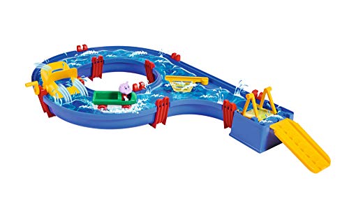 AquaPlay - AmphieSet - 88x50x13 cm große Wasserbahn, ideales Einsteigermodell, inklusive 1x Spielfigur Wilma (Hippo) sowie 1x Amphibienfahrzeug, für Kinder ab 3 Jahren