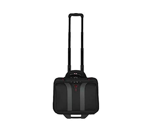 Wenger 600659 GRANADA 17-Zoll-Rad-Laptop-Tasche, gepolsterte Laptopfach mit Übernachtung Fach in schwarz, 42 x 35 x 25 cm (B x H x T), 24 Liter
