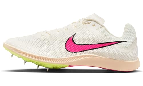 Nike Unisex Zoom Rival Distance Laufschuh, Sail/Fierce Pink-Lt Lemon Twist, 45.5 EU