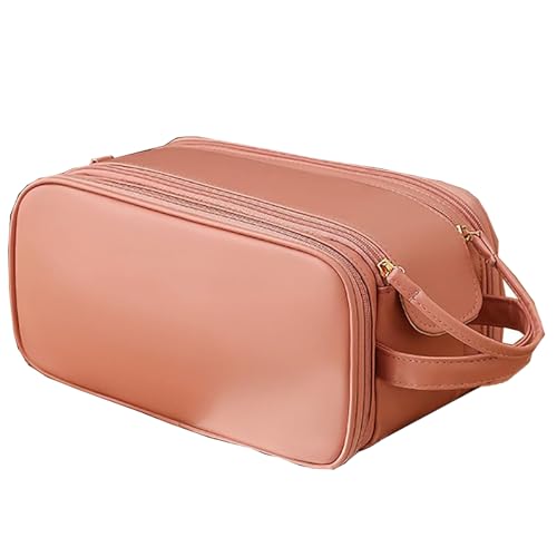 Luxorluxe Makeup Bag, Luxorluxe Large Capacity Travel Cosmetic Bag, Luxorluxe Travel Cosmetic Bag, Luxorluxe Beauty Makeup Bag, Portable Multifunctional Waterproof Storage Bag for Women (Pink-B)