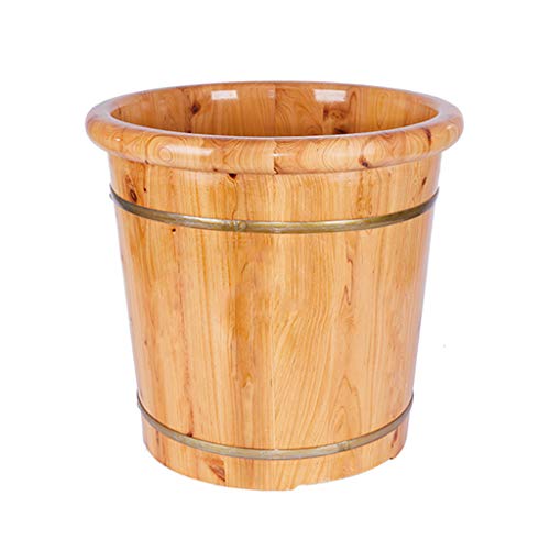 JHDDP3 Foot Bath Fussbadewanne Mit Massage Fußbad Aus Massivem Holz, Fußbad Aus Zedernholz, Becken Aus Holz, Pediküre Bowl Spa Massage Zeder Pedikürefässer, Fußbad for Den Haushalt (Color : A)