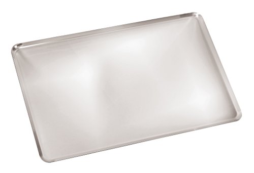 Paderno World Cuisine A4982293 Angled Sides Stainless Steel Baking Sheet, Gray