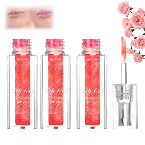 Conversionh Magic Color Changing Lip Oil, Conversionh Magic Lip Oil, Color-Changing Lip Oil, Magic Changing Color Lip Oil (red)