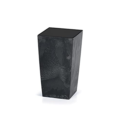 Deuba Blumentopf 26L 50x26,5x26,5cm Betonoptik Inkl. Einlegeboden Indoor Outdoor Blumenkasten Pflanzkübel Anthrazit