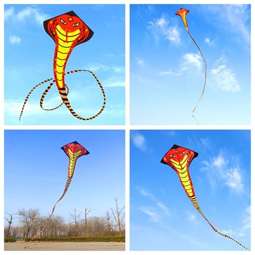 CAYUND Große Schlange Kite Fly String Linie Nylon Kite Strand Sport Windsurfen Teile Outdoor Spiele Neuheit Spielzeug