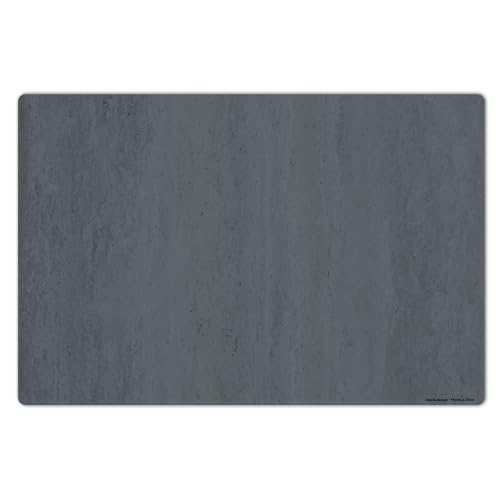 Schreibtischunterlage 60 x 40 cm, Beton-Look, Betonoptik, grau, Schreibunterlage aus hochwertigem Vinyl, Schreibtisch-Unterlage, Concrete Deko, Made in Germany, BPA-frei | Design: “Grey Pattern“