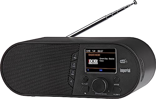 Imperial DABMAN d105 Digitalradio (DAB+ / DAB/UKW, Bluetooth, Farbdisplay, USB-Mediaplayer) schwarz