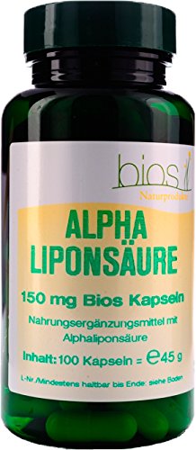 Bios Alpha-Liponsäure, 100 Kapseln, 1er Pack (1 x 45 g)