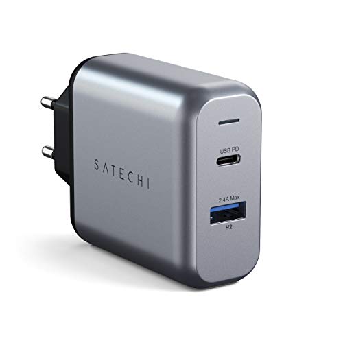 Satechi 30W Dual-Port Ladegerät Adapter mit USB-C PD & USB 3.0 Port – Kompatibel mit 2020/2018 iPad Air, iPad Pro, iPad, MacBook Air, iPhone 12 Max Pro/12 Mini/12 und mehr