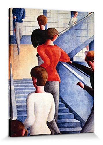 1art1 Oskar Schlemmer - Bauhaustreppe, 1932 Poster Leinwandbild Auf Keilrahmen 80 x 60 cm