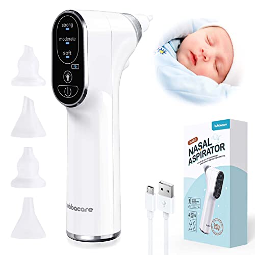 Baby Fly, Elektrisches Baby mit LED, Nasensauger 3 Saugstufen, Wiederaufladbare Leistungsstarke Saug-Baby-Fliege und 4 Silikondüsen Neugeborenenpflege für Neugeborene Junge Kinder