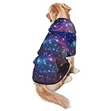Galaxy-Kapuzenpullover für große und mittelgroße Haustiere, stilvoll und schön, warm und bequem