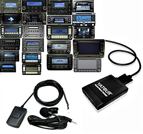 Yatour YTM06-VW12-BT+KEY3 digitaler Musikadapter USB, SD, AUX, Freisprecheinrichtung Bluetooth VW 12 Pin mit Ausbauhaken