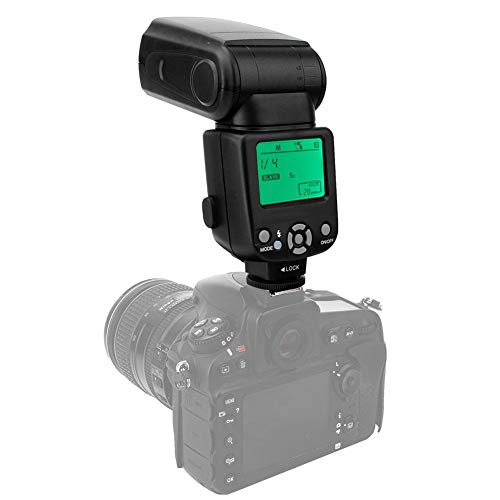 Topiky TR-960II On-Camera-Blitzlicht, professioneller externer 5500K Speedlite-Blitz mit kabellosem Auslöser, S1-, S2-Lichtsensor-Blitzmodus für Canon für Nikon