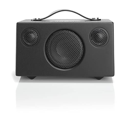 Audio Pro Addon T3 portabler Bluetooth Stereo-Lautsprecher (30h Akkulaufzeit, Echtholzgehäuse) Schwarz