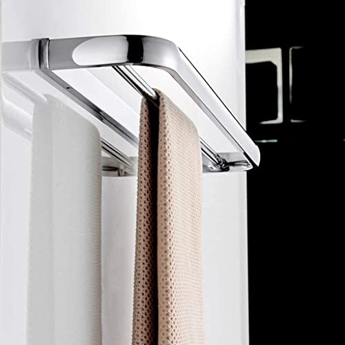 YHJZSM Anti-getrockneter Handtuchhalter, Badezimmer-Handtuchhaken Metall-Aufhänger-Hardware-Zubehör für Aufhänger-Handtuchhalter (Color : Silver) (Silber)
