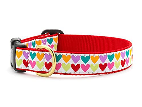 Up Country PHT-C-L Pop Hearts Hundehalsband, Breit 1 inch, L
