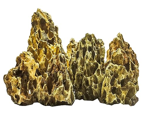 Voulosimi Dragon Stone Rock Aquarien Dekoration Aquascaping Stein (verschiedene Größen) 8,2 kg