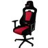 NITRO CONCEPTS E250 Gamingstuhl - Bürostuhl - Schreibtischstuhl - Stoffbezug - Schwarz/Rot