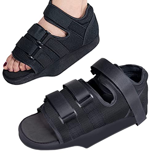 OrtoPrime Postoperativer Schuh mit verstellbarem Talo - Orthopädische Schuhe für Fußoperation - Postchirurgischer BILATERAL-Schuh (Größe L (42-44)