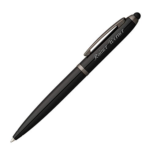 Senator Kugelschreiber Nautic Schwarz Touch Pad Pen mit Laser-Gravur und Geschenk-Etui