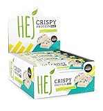 HEJ Crispy Protein Bar - Protein Riegel ohne Zuckerzusatz - Eiweißriegel - Fitness Riegel - Schokoladenproteinriegel Ohne Palmöl & Kollagen - Geschmack Lemon Cheesecake - 12er Pack (12 x 45g)