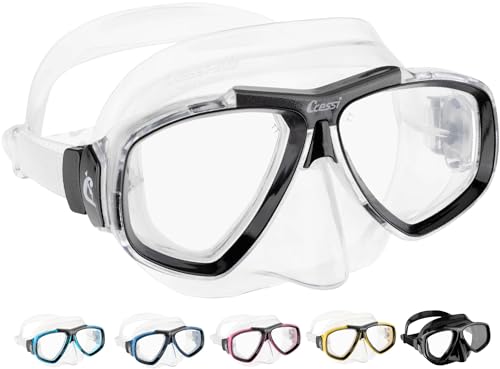 Cressi Focus - Professional Erwachsene Tauchmaske aus High Seal - Optionale Optische Gläser Erhältlich