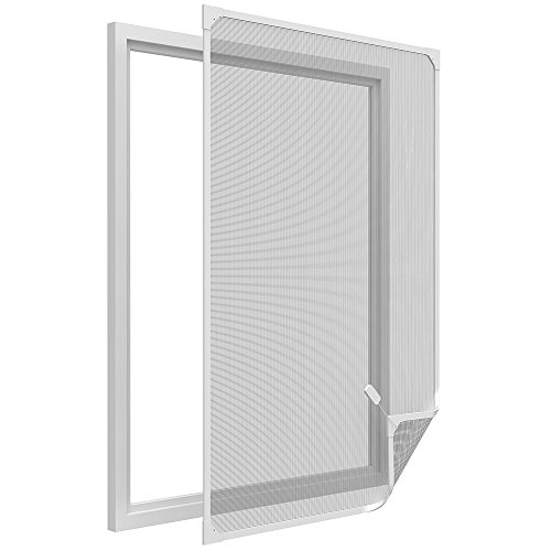 easy life Pollenschutz Gitter ALLERGICpro Basic mit PVC Magnetrahmen Pollenschutzgitter / Insektenschutz für Fenster ohne Bohren, Größe:100 x 120 cm