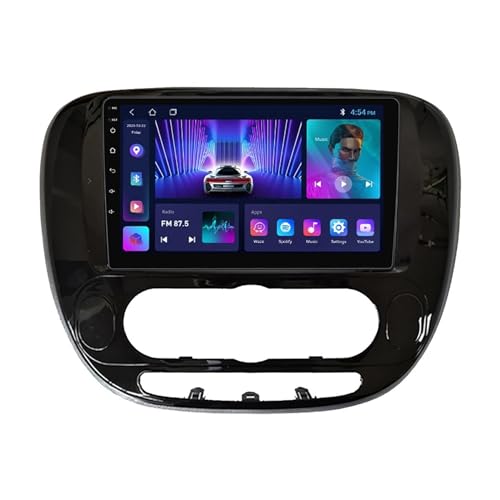 Android 12 Autoradio Für KIA Soul 2013-2019 9 Zoll Touchscreen Mit Wireless CarPlay/Android Auto Unterstützung Bluetooth HiFi WiFi GPS Navigation SWC DSP RDS + Rückfahrkamera (Color : B, Size : M600