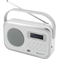 Soundmaster DAB270WE tragbares DAB+ und UKW-RDS Digitalradio mit Kopfhörerbuchse