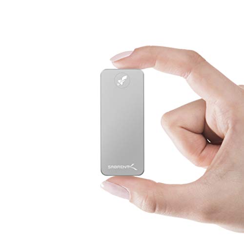 Sabrent 512TB Rocket Nano Externe Aluminium SSD (Silber) (SB-512-NANO)