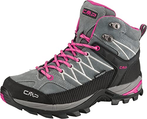 CMP Damen Rigel Mid Trekking-& Wanderstiefel, Rot (Granita-Corallo 72bm), 41 EU