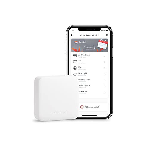 SwitchBot Hub Mini Smart Fernbedienung - IR-Sendersystem, Verbindung zu WLAN, Klimaanlagensteuerung, kompatibel mit Alexa, Google Home, Siri, IFTTT