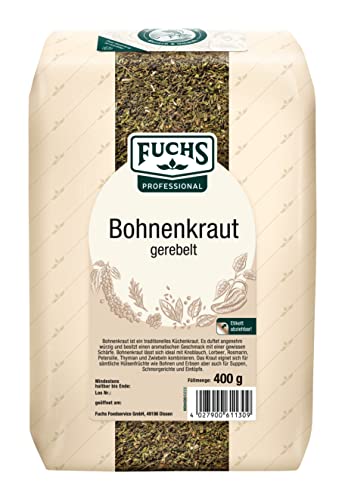 Fuchs Bohnenkraut gerebelt GV, 4er Pack (4 x 400 g)