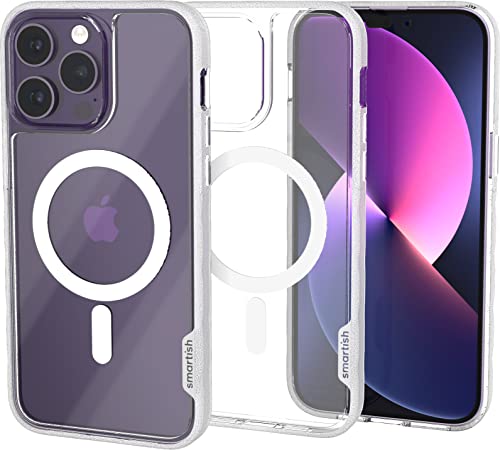 Smartish iPhone 14 Pro Max Slim Case – Gripmunk kompatibel mit MagSafe [leicht + schützend] Dünne Griffabdeckung mit Mikrofaser-Futter – Nichts zu verstecken