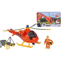 SIMBA 109251077 Feuerwehrmann Sam Hubschrauber Wallaby mit Figur