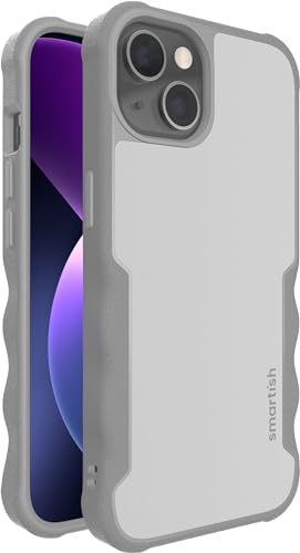 Smartish iPhone 13 Schutzhülle – Gripzilla kompatibel mit MagSafe [Rugged + Tough] gepanzerte schlanke Hülle mit Fallschutz – Grauer Bereich