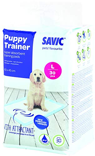 Savic Ersatzpads für Puppy Trainer-Hundetoilette, Größe L, 60 x 45 cm, 30 Stück