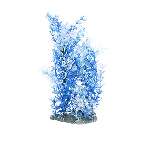 Popepop Kunststoffpflanze für Aquarien, groß, künstliche Kunststoffpflanze für Aquarien, Landschaftsdekoration, große Wasserpflanzen, Aquarium-Dekoration
