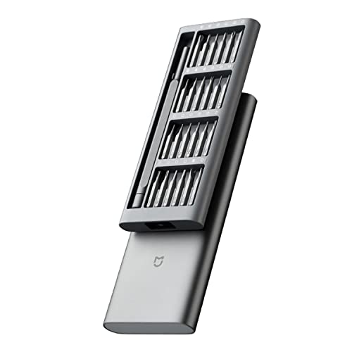 Xiaomi Mijia Elektrisches Präzisions-Schraubendreher-Set, 2 Gänge, Drehmoment, 400 Schraube, 1 Typ-C Ladegerät, magnetisch, Aluminiumgehäuse, Box 24 S2