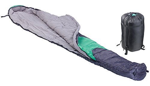 Semptec Urban Survival Technology Schlafsack Outdoor: 3-Jahreszeiten-Mumienschlafsack, 400 g/m² Füllung, 230 x 85 x 70 cm (Schlafsack mit Reißverschluss)