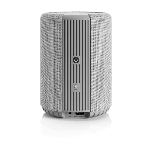 Audio Pro A10 MkII - Kabelloser Multiroom Lautsprecher mit Bluetooth & WiFi - Kleiner Tragbarer Stereo Speaker mit AirPlay 2, Chromecast, Spotify - Hellgrau