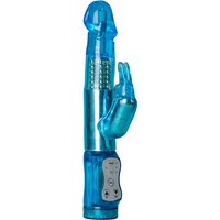 Rabbit Vibrator (blau) EasyToys Vibe Collections - Vibratoren für Sie mit Stoßfunktion - Klitorisstimulator & Vibrator für Frauen